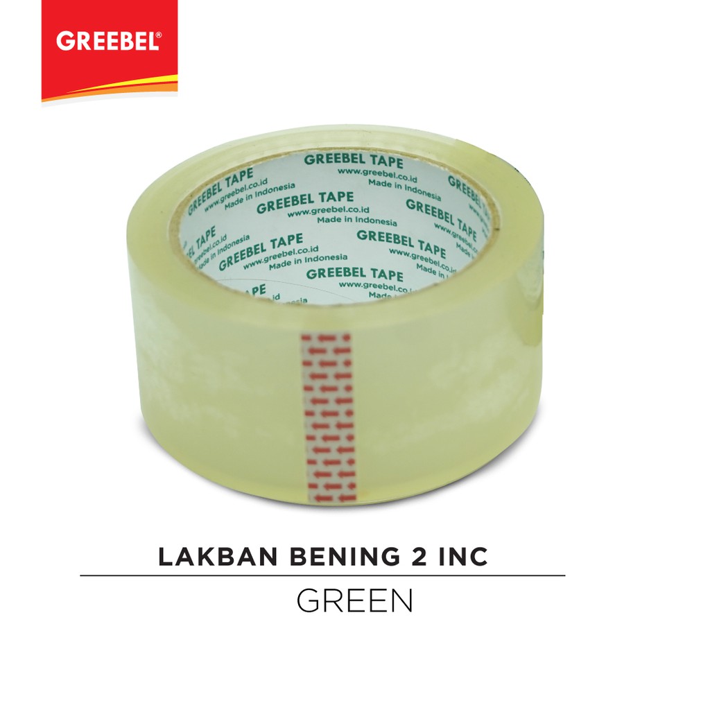 TOKO KL | 100 YARD  GREEBEL Lakban/Isolasi Bening 2 inc ( GREEN )