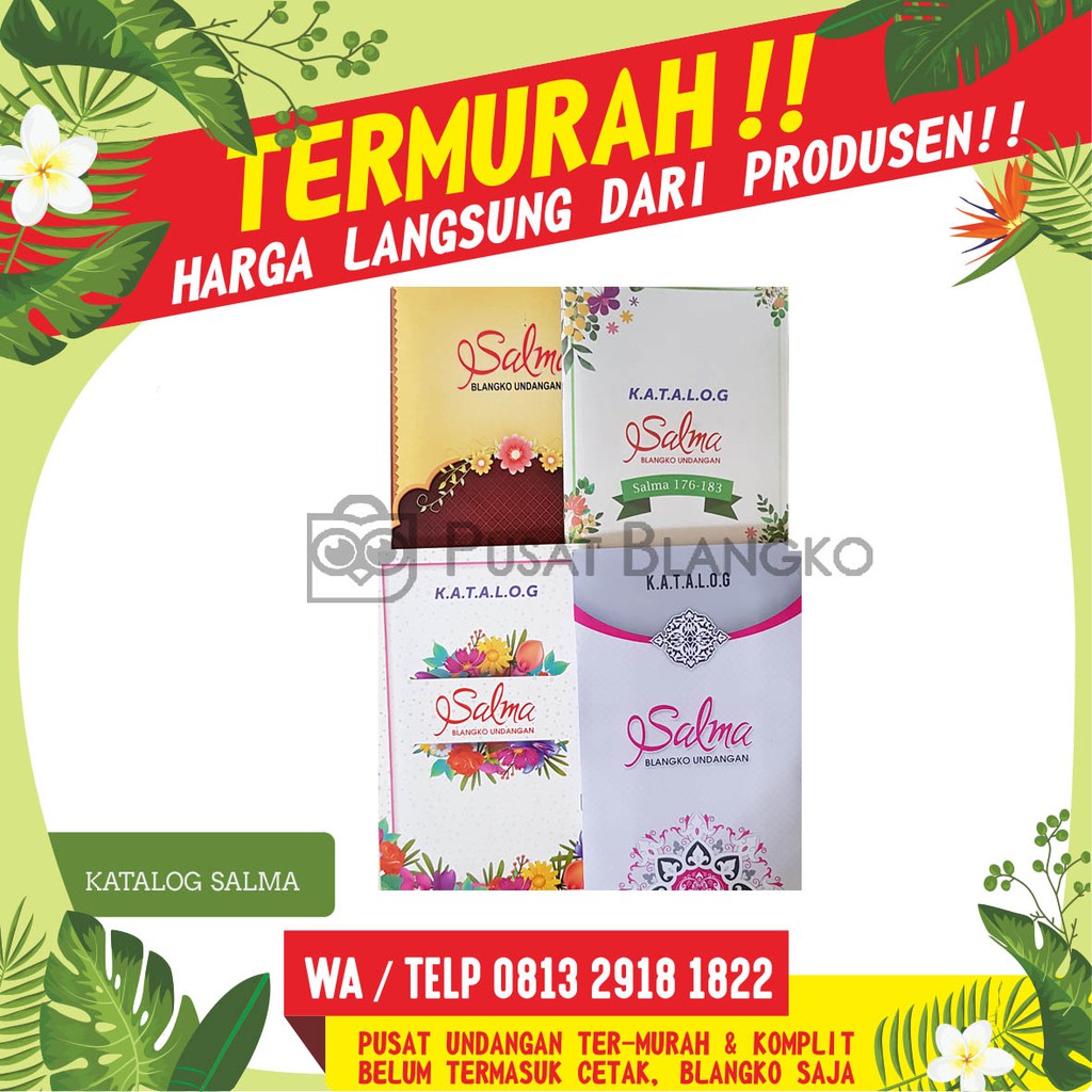 Katalog Blangko Undangan Pernikahan Salma Harga Murah Erba Java