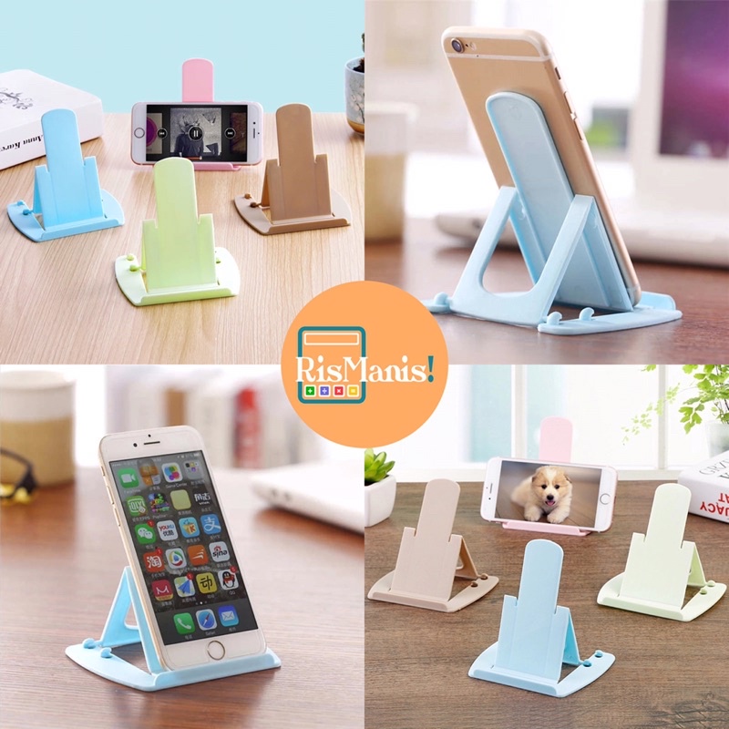 FOLDABLE PHONE HOLDER - Dudukan Lipat Penahan Penyanggah Sandaran Ponsel Tablet iPad Aksesoris HP