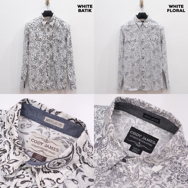 Kemeja Cody James Original Long Sleeve Western Shirt CJLS-04