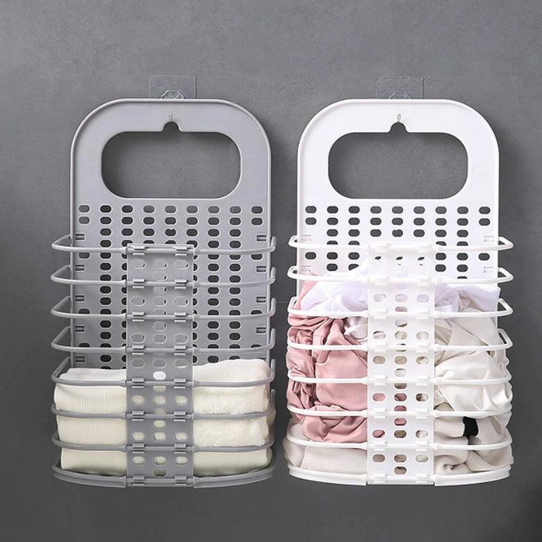 GS8 Keranjang Lipat Gantung Penyimpanan Pakaian Kotor Foldable Laundry Organizer LISHEN YJ38 Wh