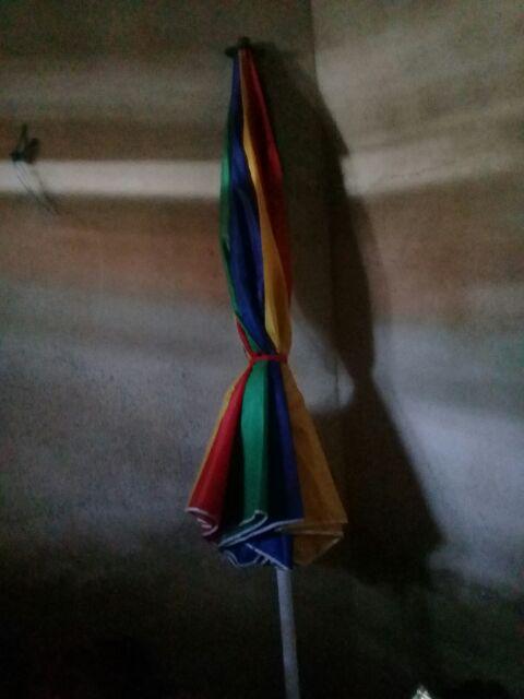 Payung Tenda Pantai 280cm Pelangi Besar Jumbo