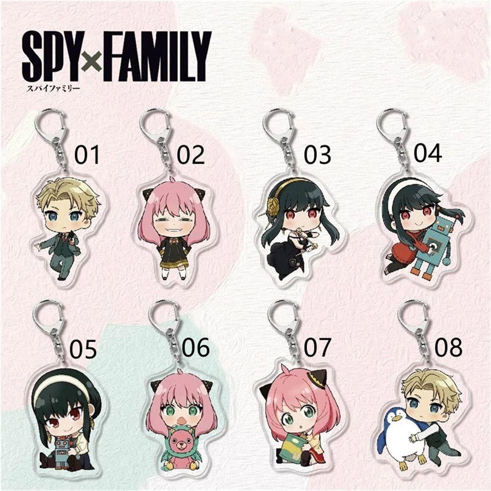 Needway SPY X Aksesoris Interior Keluarga Gantungan Kunci Anya Kartun Acrylic Keychain