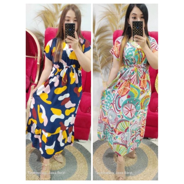 Daster Rempel Semata kaki Rayon Viscose Busui Friendly