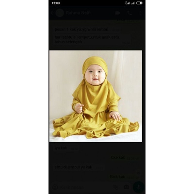 gamis anak semi umbrella