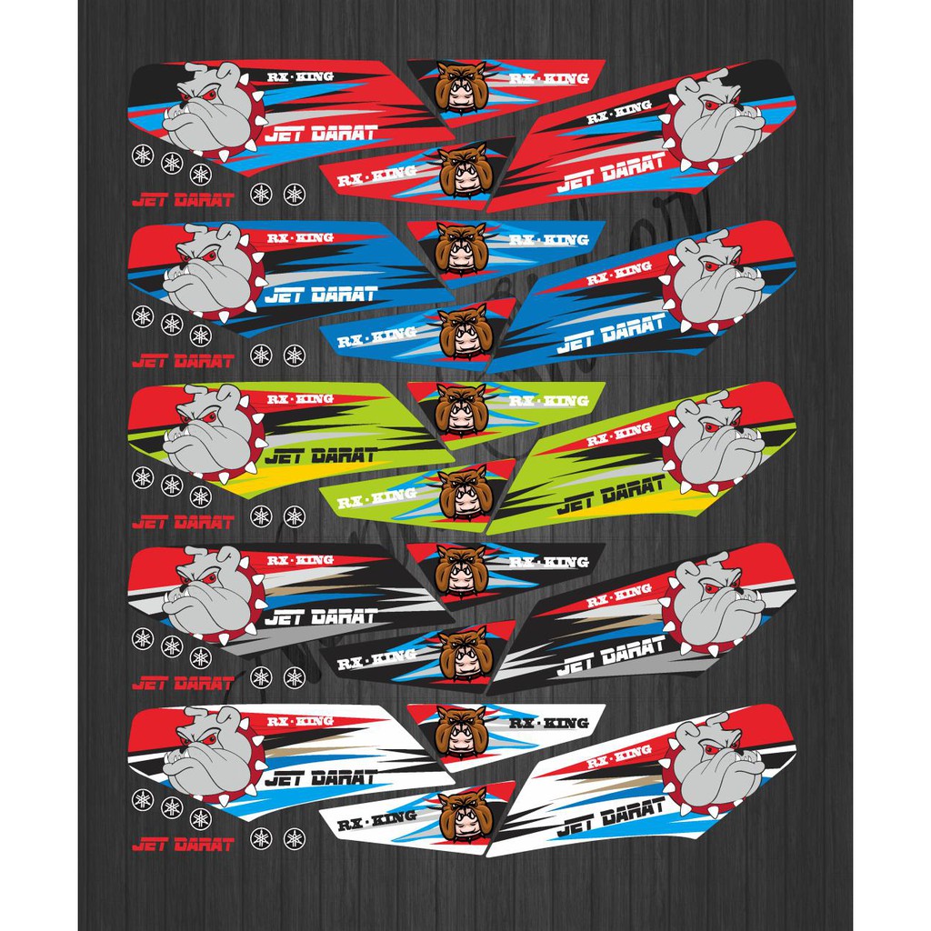 STIKER STRIPING DECAL RX KING