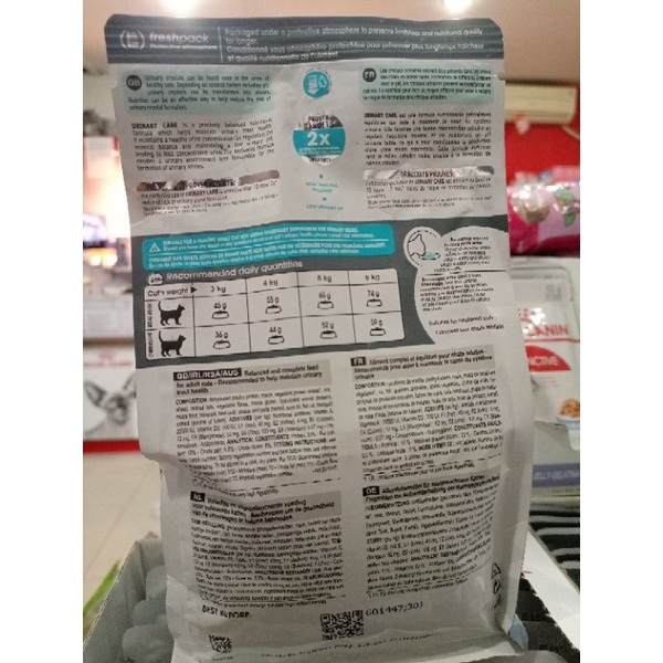 Royal Canin Urinary Care Makanan Kucing Dewasa 400gr