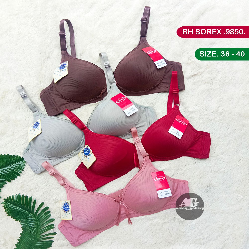 BH SOREX 9850 | Bra sorex kancing dua bh sorex motif pori | Bh Wanita | Bra Wanita | Pakaian Dalam Wanita