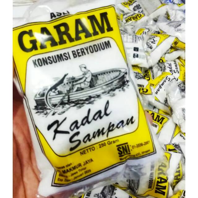 

Garam cap kadal sampan dan katak boat beryodium