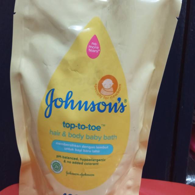 Johnson's baby top-to-toe hair &amp; body bath refil 400ml