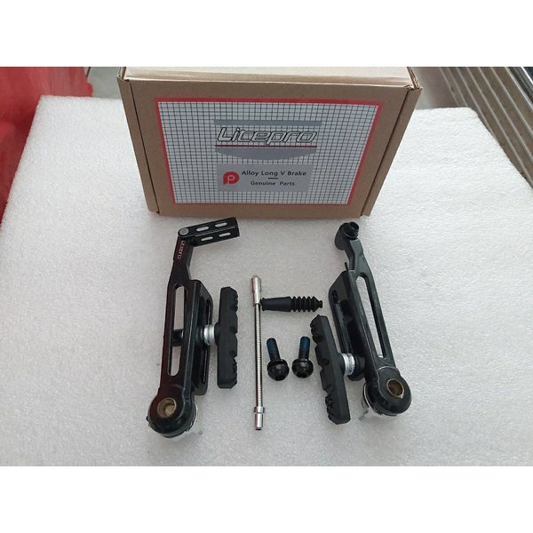Asli BRAKESET V-BRAKE LITEPRO LONG ARM SEPEDA LIPAT FOLDING BIKE Diskon