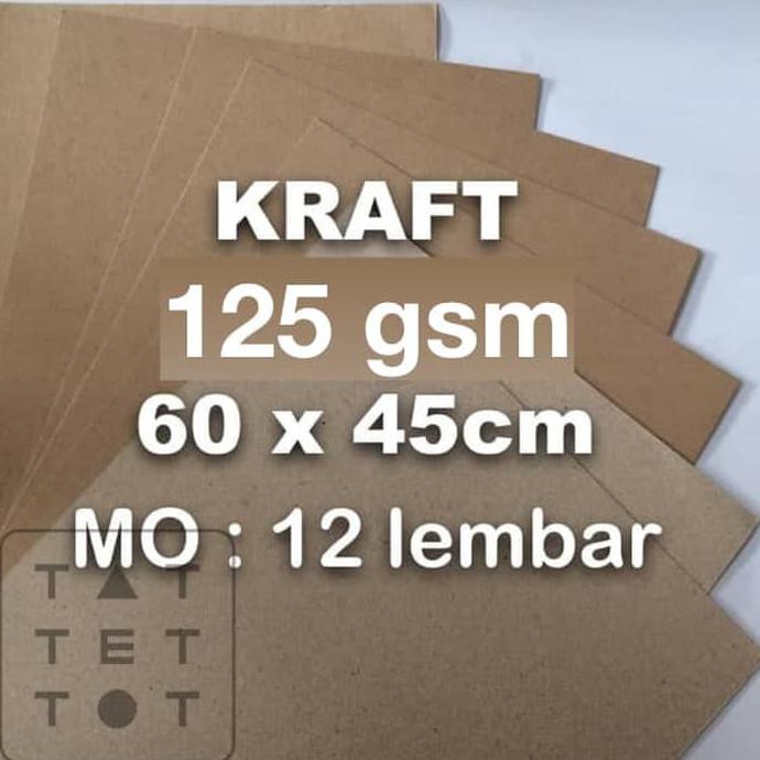 

kraft 125 gsm | 60x45 cm| samson | paper bag | tas kertas | natural