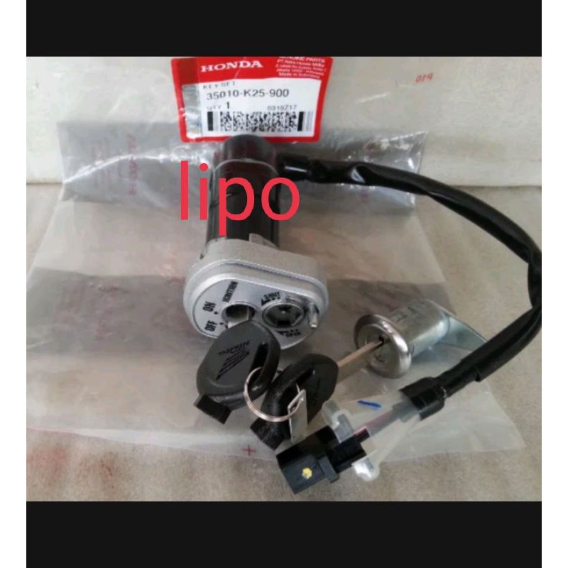 kunci kontak beat fi 2012 2013 2014 35010 k25 900 original honda