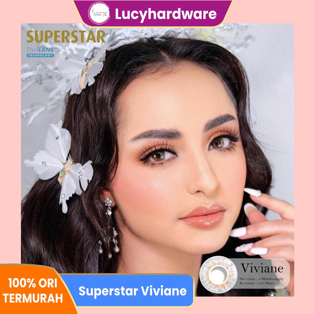 [PILIH LOKAL] Superstar Viviane softlens warna bulanan