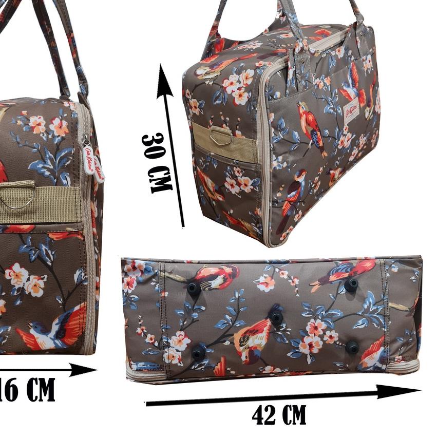 ➲ MOJI - Tas Selempang Wanita Motif Bunga / Tas Pakaian / Tas Mudik / Tas Olahraga / Travel Bag CK ➮