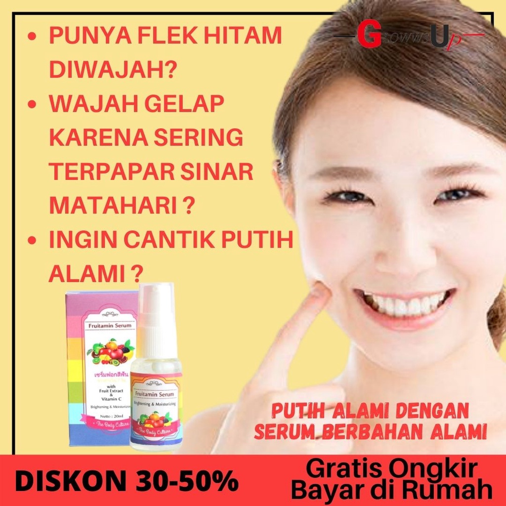 SERUM GLOWING BPOM SERUM WAJAH THE BODY CULTURE FRUITAMIN SERUM ORIGINAL BPOM SERUM FRUITAMIN BPOM PENCERAH WAJAH