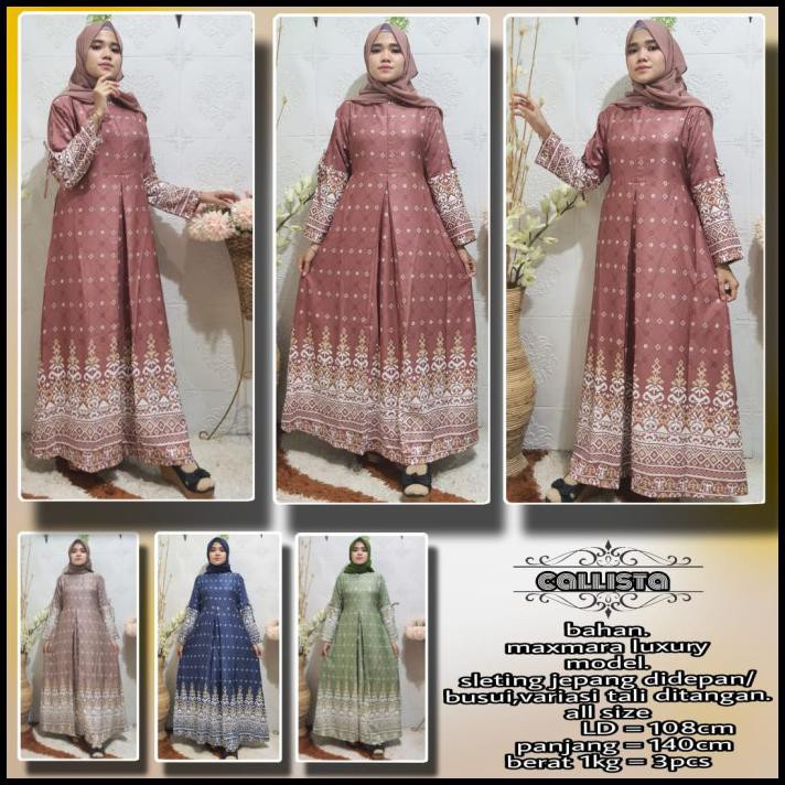 Gamis Maxmara Lux Motif Trendyy