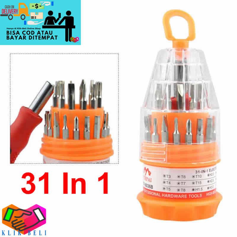 

Obeng Set Multi 31 in 1 MINI Lengkap Serbaguna