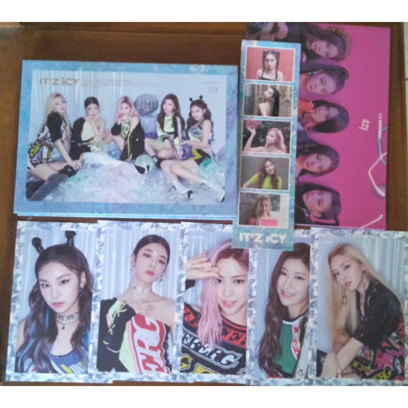 Album Only ITZY ICY First Page Yuna + POB Photobook Dalla Dalla Sticker & Postcard Set
