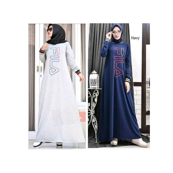 NEW RELEASE Baju Muslim Wanita Terbaru Fila Maxi Fiola Dress    BL MURAHMERIAH