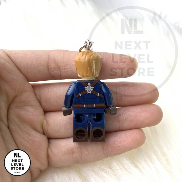 Gantungan Kunci LEGO Minifigure Avengers Captain America KEYCHAIN