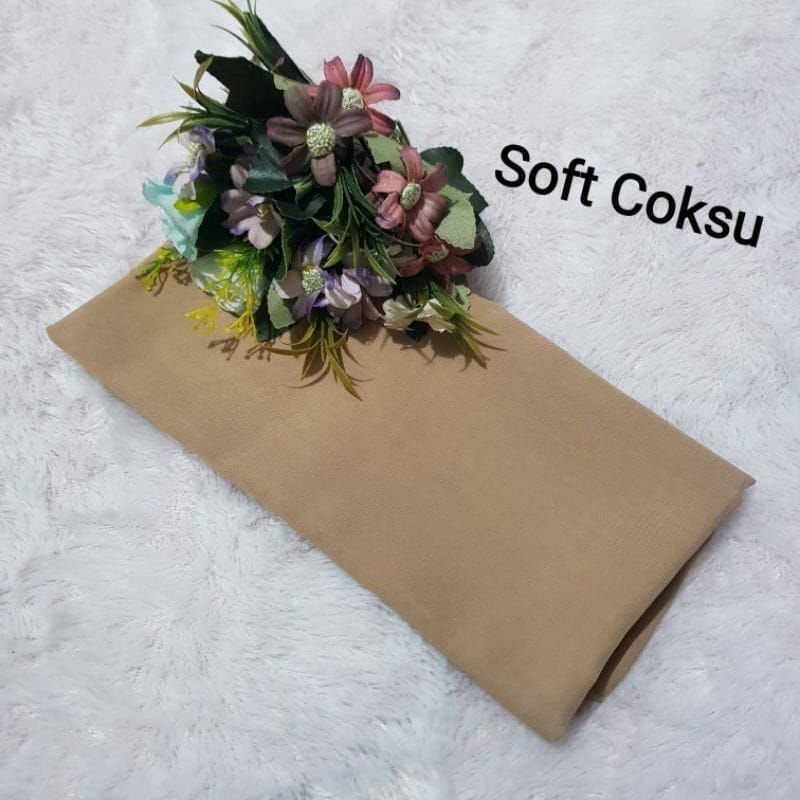 hijab BELLA SQUARE Pollycotton premium-Soft Coksu