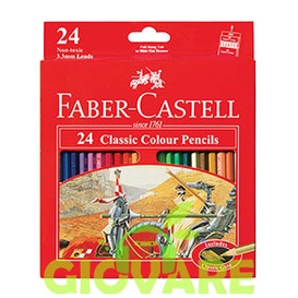 

PENSIL WARNA FABER CASTELL 24 WARNA ORIGINAL | 24 CLASSIC COLOUR PENCILS