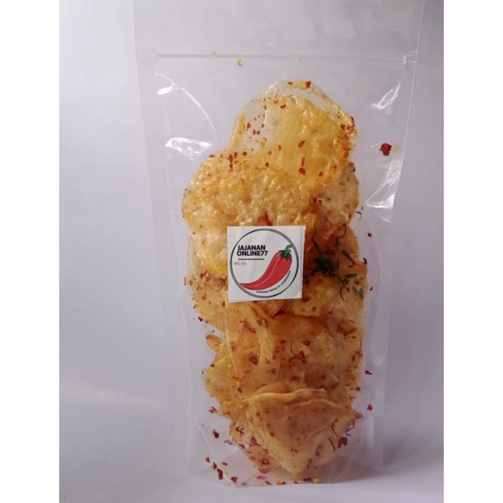 

SEBRING ELOD PEDAS KEMASAN 100GR/SEBRING ELOD CIPARAY VIRAL/KERIPIK KACA