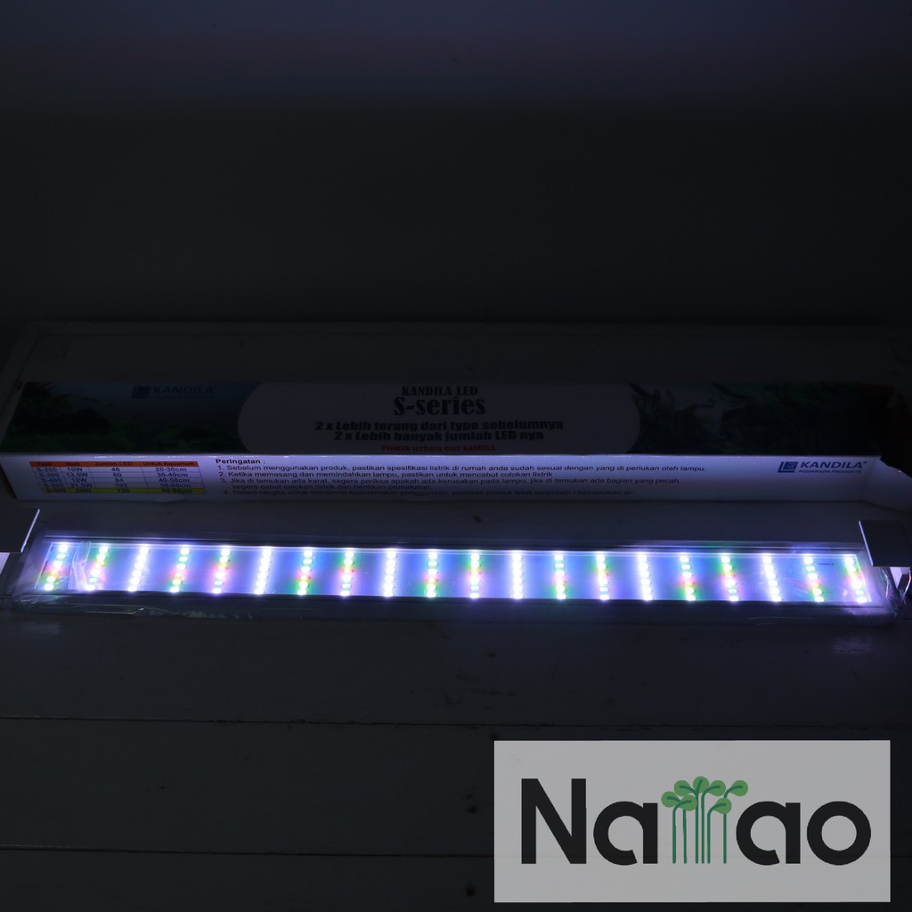 Lampu LED 60-70 cm aquarium aquascape Kandila S600 24 watt