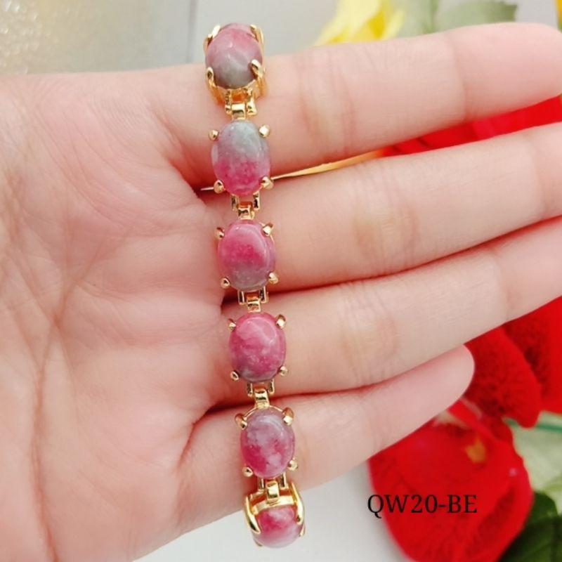 perhiasan gelang giok dan cincin giok lapis emas tercantik