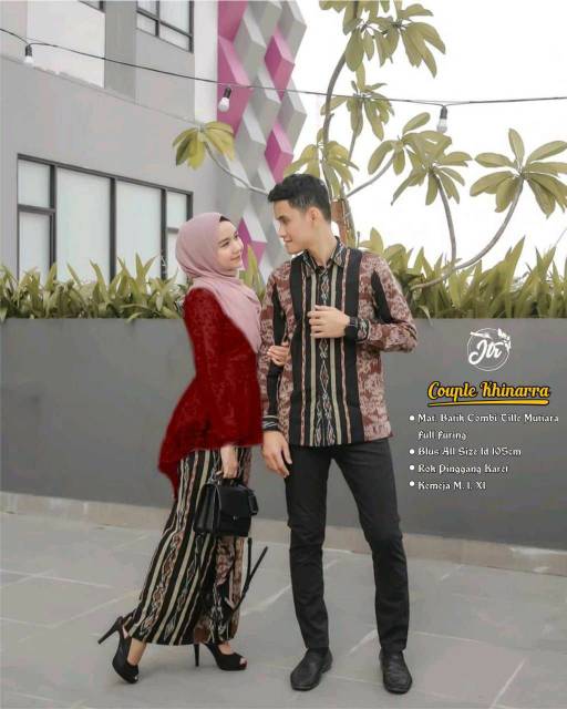 COUPLE BROKAT ROK SPAN KEBAYA BATIK MODERN