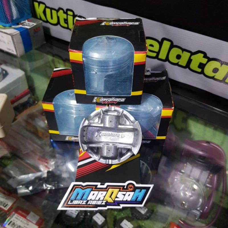 Piston kit Kawahara Piston kawahara pin 15 66 67 68 69 70 71 72 pen 15  set ring piston dan pen seher marqsah racing-1