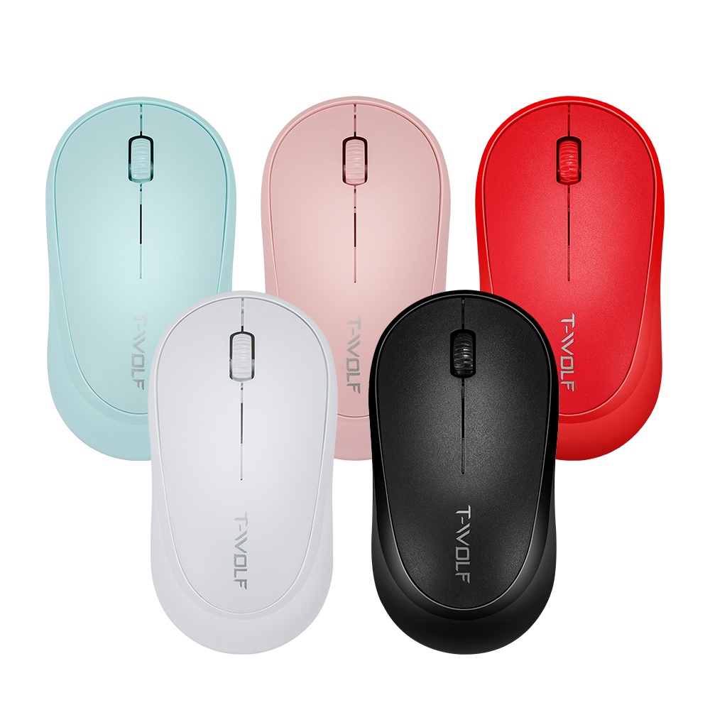 SKU-1249 MOUSE WIRELESS TWOLF Q18 TERMASUK BATERAI T-WOLF