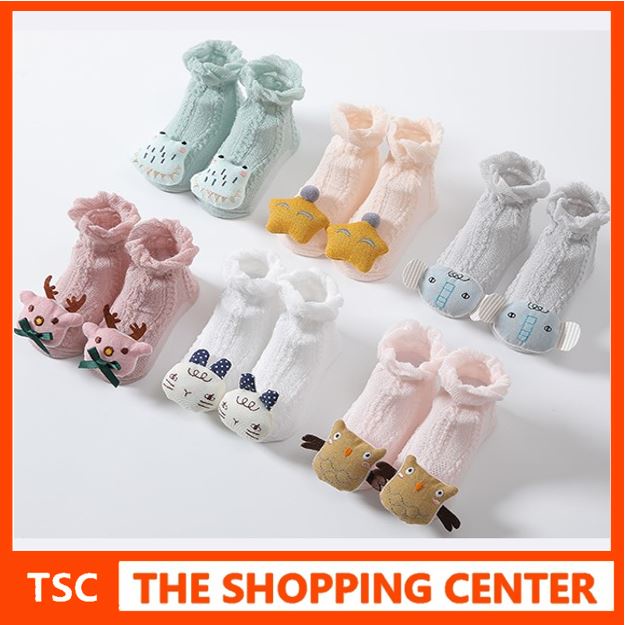 TSC - JJC KAOS KAKI PREWALKER BAYI 3D KARAKTER BONEKA TIMBUL