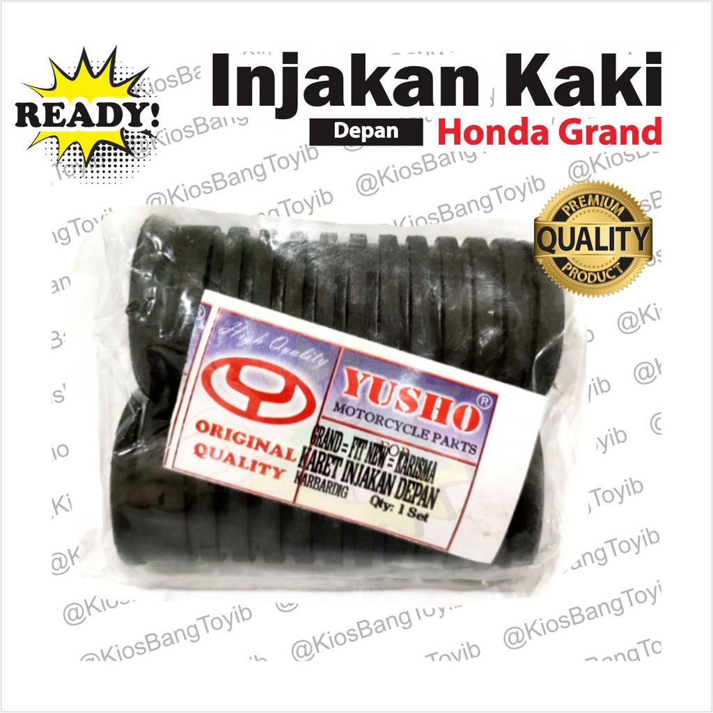 Karet Footstep Barstep Depan/Pijakan Kaki Depan Honda Grand Supra Fit New Karisma (YUSHO)