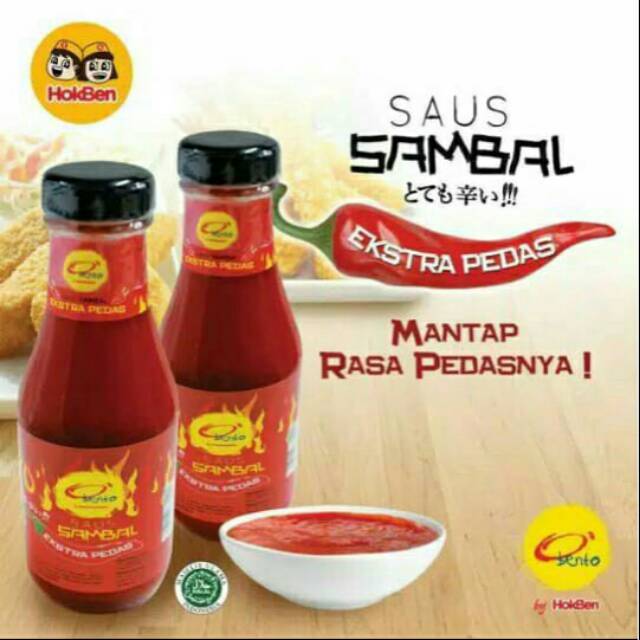 Termurah..Saos HOKBEN ekstra pedas 200ml