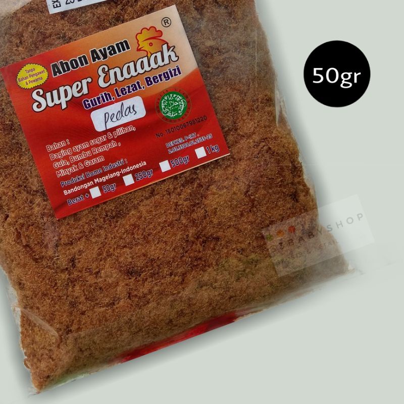 

Abon Ayam Asli Premium Tanpa Campuran Non MSG 50 gram