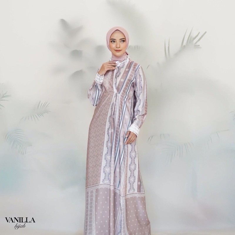 preloved edelweis dress vanilla hijab