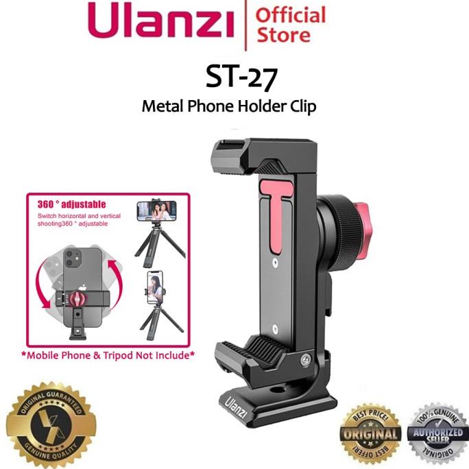 Ulanzi St-27 Metal Smartphone Phone Holder Hp Tripod Mount