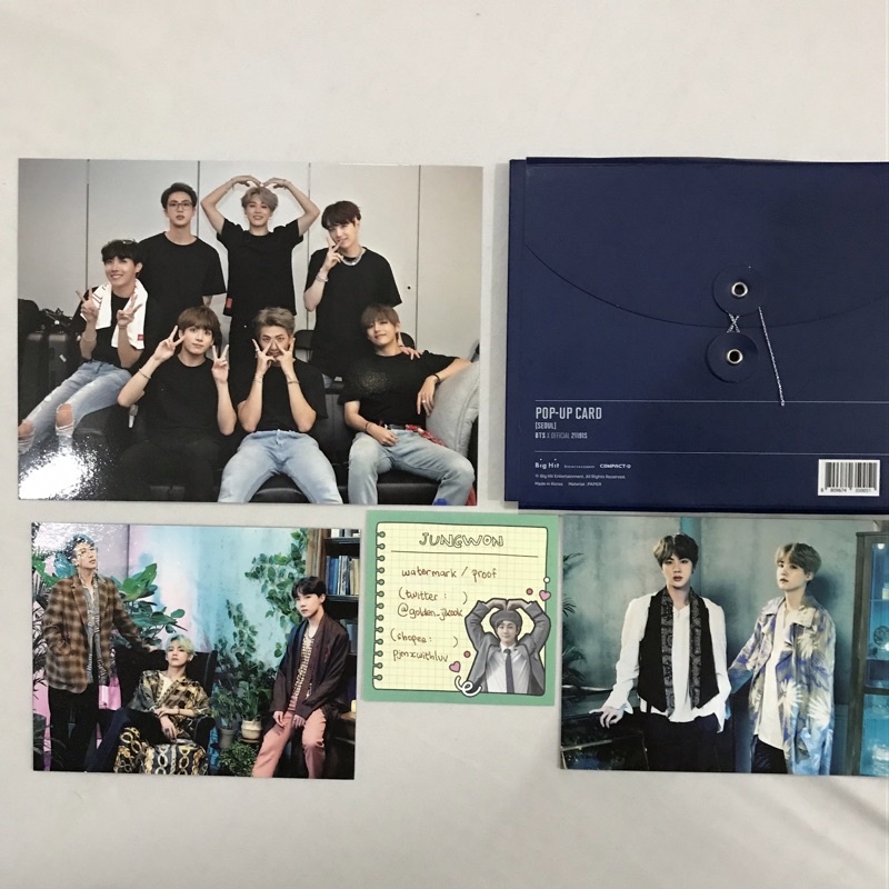[READY] BTS EUROPE POSTCARD + 5TH MUSTER POP UP CARD YOONJIN & NAMVHOPE