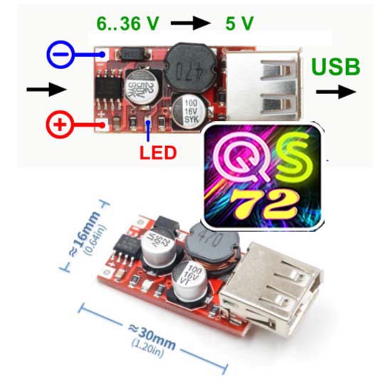 DC Step Down XL2001 - Modul USB 5V 3A Charger