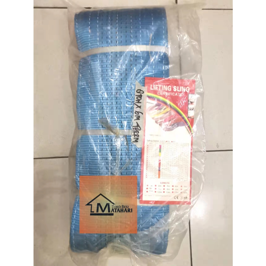Webbing Sling/ Tali Angkat Barang/ Lifting Sling/ Tali Webbing 8Ton