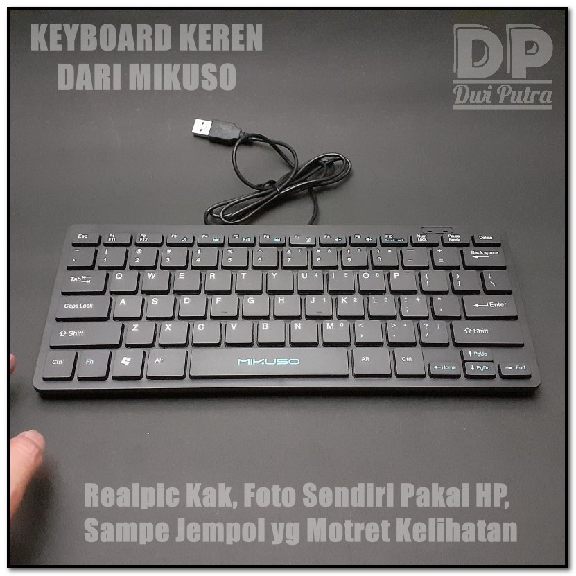 KEYBOARD MINI MIKUSO KB-001U USB // NISUTA CHOCOLATE OFFICE MULTIMEDIA // LAPTOP PC KOMPUTER ANDROID KIBORD