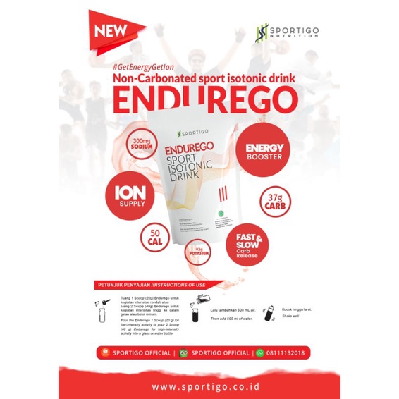 

Endurego Sport Isotonic 400gr