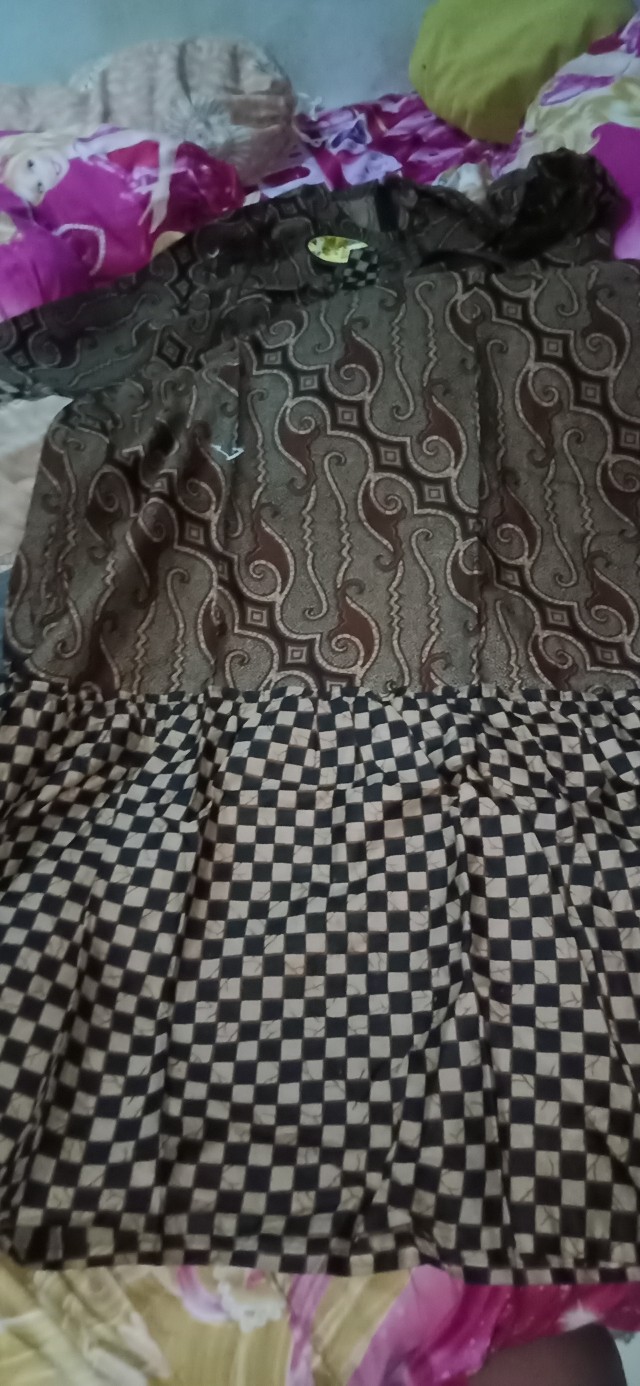 Gamis Dwi Genes Batik Gamis Kekinian  Wanita