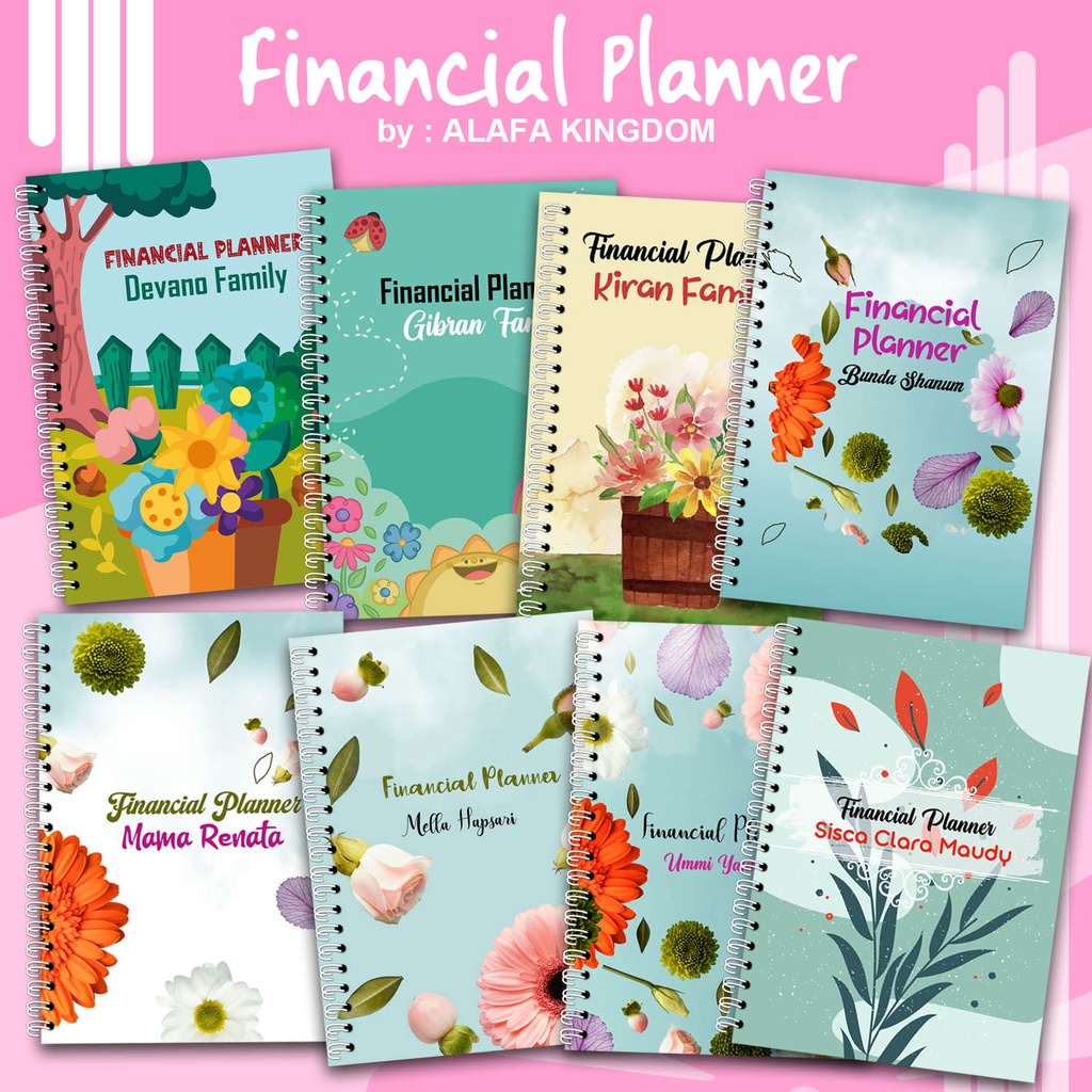 

AlafaKingdom Financial Planner / Buku Catatan Keuangan Custom Untuk 2 Tahun 009-016