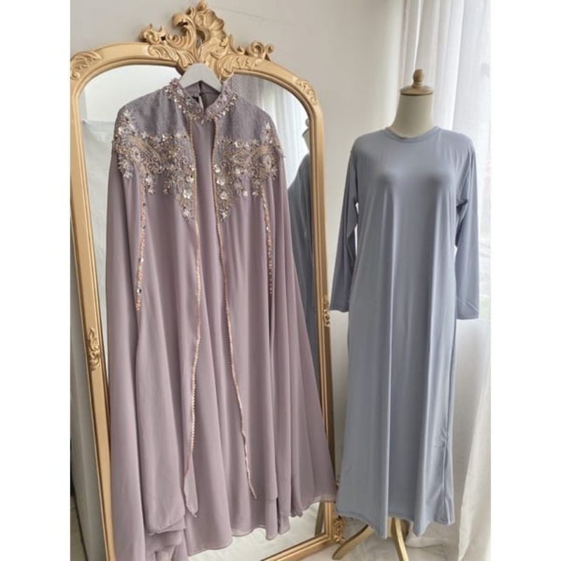 ( FREE MANSET ) TERBARU KAFTAN CELIN PREMIUM / Gamis Hijab Muslimah Pakaian