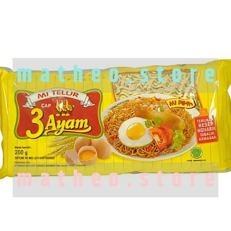 

Mie telur cap 3 ayam termurah / Mi telur cap 3 ayam / Mie telor cap 3 ayam / Mi telor cap 3 ayam / Mie telur cap tiga ayam / Mie goreng murah / Bahan pokok / kebutuhan pokok / Mi telur cap tiga ayam / Makanan mie ayam / Mie cap 3 ayam/Terlaris cemilan mie