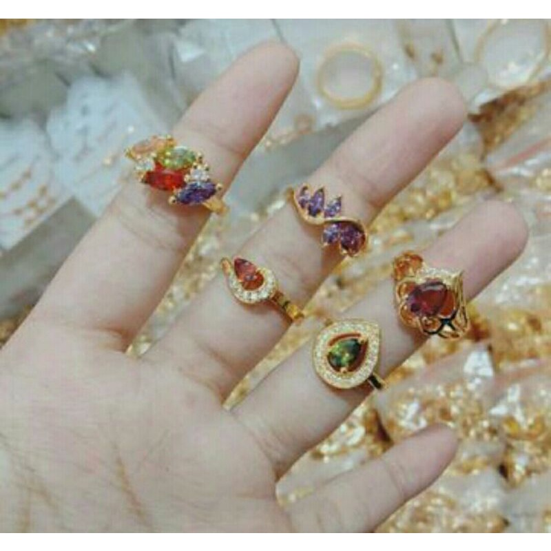 Cincin batu wanita 18k