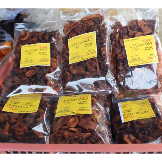 

Keripik pisang manis oven.. keripik nyamen